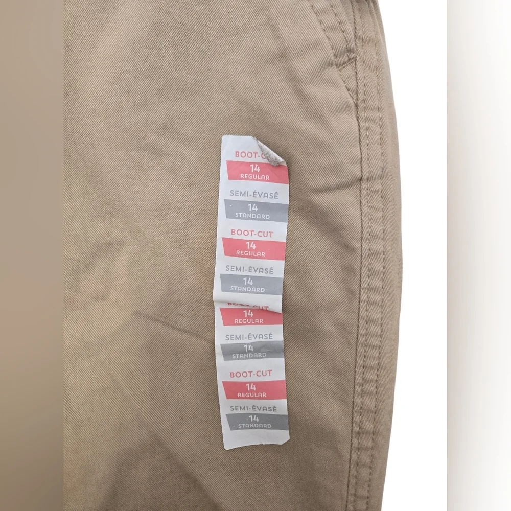 NWT Old Navy Tan Straight-Leg Pants Size 14 - Picture 2 of 6